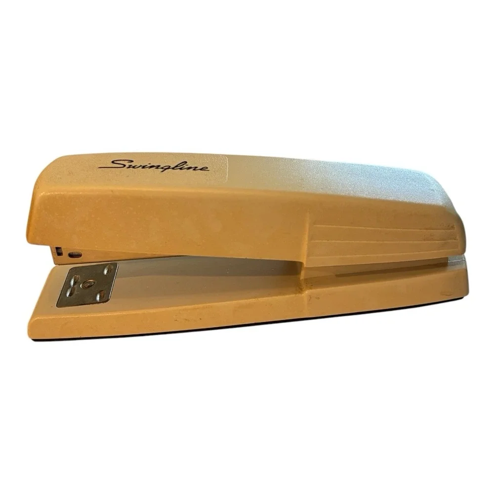 Vintage Swingline 545 Desktop Stapler Beige Cream Office Desk Stapler USA Tested